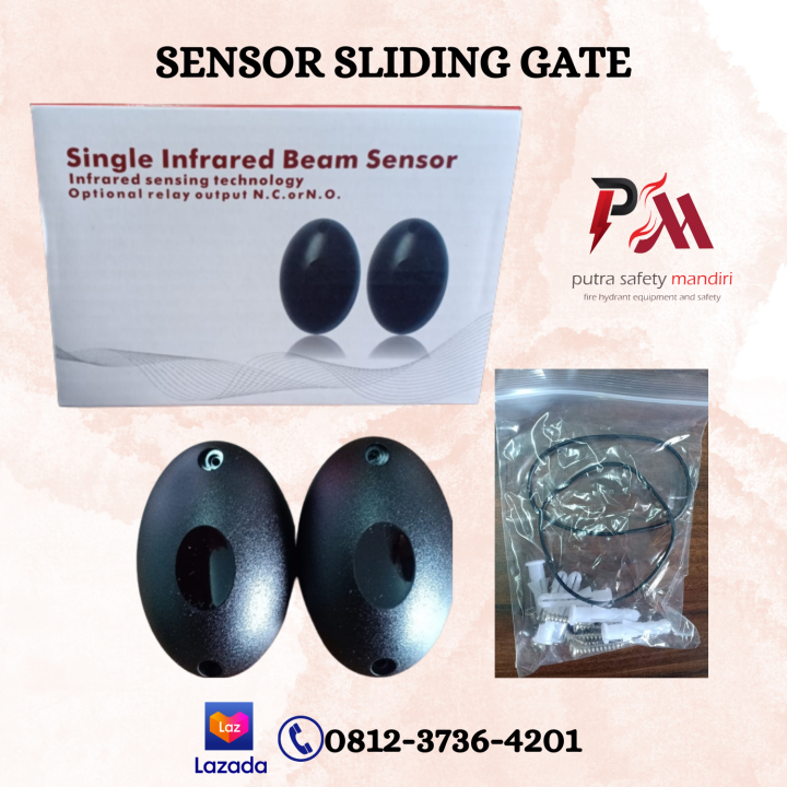 SENSOR SLIDING GATE SAFETY BEAM ALAT DETEKSI INFRARED REM GESER ANTI