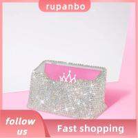 RUPANBO039392692 อะคริลิค ที่ใส่นามบัตร สีขาวขาว สี่เหลี่ยมสี่เหลี่ยม เคสใส่นามบัตร บลิง ออฟฟิศสำหรับทำงาน