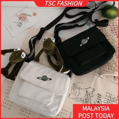 【hot sale】■♧ C16 TSCfashion 2023 New Hot Fashion Unisex Embroidery Planet Handbags Messenger Bags Canvas ShoulderBags