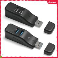 SHANXEN กล่องแยกการถ่ายโอนข้อมูลแบบพกพา USB ฮับ3.0 4พอร์ตอะแดปเตอร์ขยาย USB