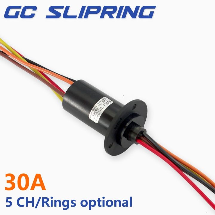 slip-ring-collector-ring-electric-slip-ring-electric-brush-carbon-brush-rotating-joint-5wire-30a-current