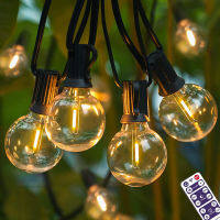 Fairy Lights Garland String Light Garden Decor Solar Led Light Outdoor G40 Remote Control Waterproof Lamp Wedding Decoration