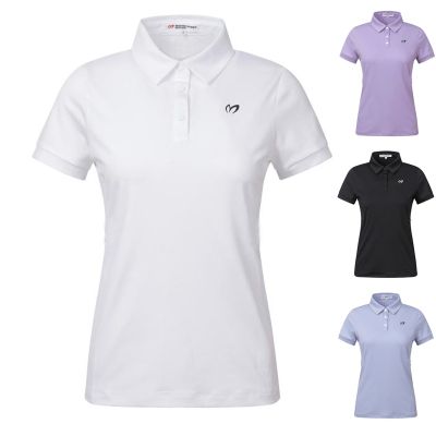 Golf clothing womens short-sleeved sweat-wicking breathable T-shirt slim fit top fashion POLO shirt Castelbajac PING1 FootJoy Le Coq Mizuno Callaway1◊