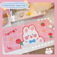 Kawaii PU Mouse Pad Large Waterproof Table Mat Cute Bear Rabbit Mouse Mat Tea Bear Computer Table Mat Desk Mat Mouse Pads