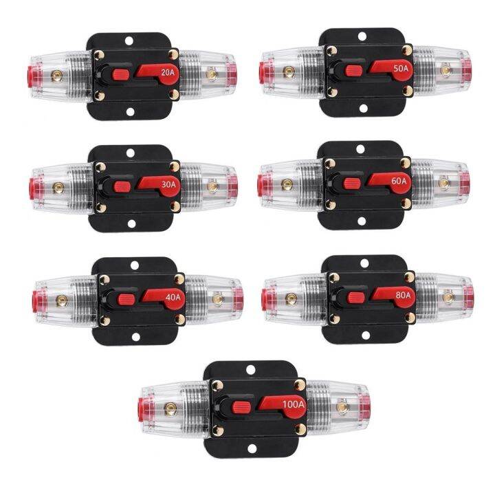 Car Audio 100 Amp Resettable Fuse Circuit Breaker AGU Amplifier Fuse