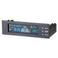 5.25in Bay Front LCD Panel 3 Fan Speed Controller CPU Temperature Sensor