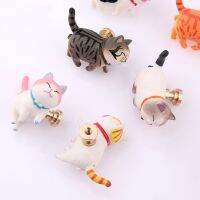 【LZ】﹉  Cute Cartoon Cat Handle Brass Rotatable Cabinet Knobs Wardrobe Door Handle Drawer Single Hole Surface Mounted Small Handle