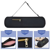 Portable 80cm Oxford Cloth Yoga Mat  Bag Wear-resistant Yoga Mat Bag Adjustable Carrier Pocket Foldable Washable Fitness Pouch Yoga Mats