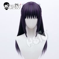 Iori Utahime Cosplay Wig Jujutsu Kaisen Cosplay HSIU Black And Purple Mixed Long Hair+Free White Bow Hair Accessories + Wig Net