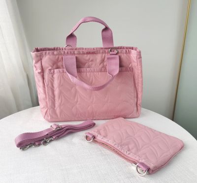 Li Shi Bao กระเป๋าสะพายกระเป๋า Messenger กระเป๋ากระเป๋าสีชมพูรักขนาด34/24