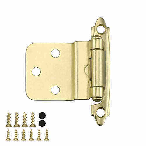 Homdiy 3/8" Gold Hinges Kitchen Hinges Self Closing