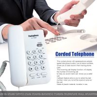 Wall Mounted Business Mini Portable Landline Big Button Fast Dial Hotel Callback Corded Telephone Home Office Plastic Caller ID