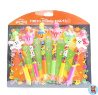 ✅พร้อมส่ง set 8 halloween Tokyo Disney Resort Disney Mickey Mouse pen set 6pieces??ปากกา มิกกี้เมาส์ ดิสนี่ย์