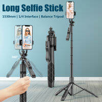 FGCLSY 2023 New 1530mm Wireless Bluetooth Selfie Stick Tripod Stand Foldable Balanced Stable Shot Works on All Smartphones