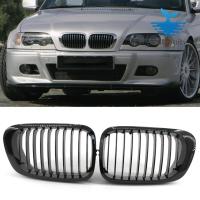 ตะแกรงสีดำด้านสำหรับรถ BMW E46 2-ประตูรถกูบ Cabriolet 1999-2002