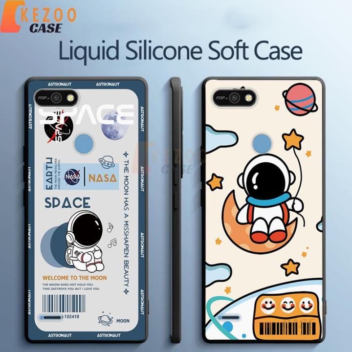 space-traveler-tecno-pop2-pop2f-pop2-pro-เคสโทรศัพท์-frosted-สีดำซิลิโคนนุ่ม-tpu-โทรศัพท์ฝาครอบป้องกัน213