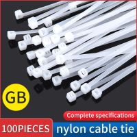 plastic nylon cable tie Self-locking White 100PCS/bag Loop Wire Wrap industrial cable tie cable tie set 2.5x200/3.6x200