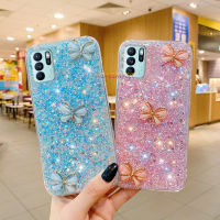 KONSMART เคสสำหรับ OPPO Reno6 Z 5G Reno6 5G A95 4G 2021เงาสูงประกายแววดาวพื้นที่ด้วยคริสตัลผีเสื้อเคสโทรศัพท์สำหรับ OPPO Reno 5 5G A16 A94 A93 A74 4G A54 A15 a15S A92 A52 A31 A53 A33 A5S A12 A5 A9 2020 Soft TPU ฝาหลังแบบยืดหยุ่น