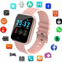 I5 Smart Watch Bluetooth Touch Screen Smartwatch Sport Fitness กันน้ําผู้ชายผู้หญิงนาฬิกาความดันโลหิตอัตราการเต้นของหัวใจ หน้าจอ