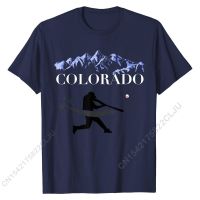 Colorado Rocky Mountain Tshirt Baseball Player Design Leisure T Shirt Tees For Men Funny Cotton Normal Tshirts