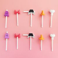 Cute School Supplies Fruit Fork Mini Cartoon Children Snack Cake Dessert Pick Toothpick Bento Lunches Party Decoration