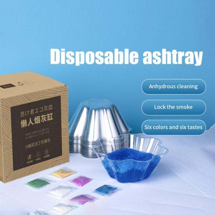 30PCS Shtray Disposable Ashtray Smoke Removal Sand Remove Smoke Smell
