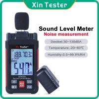 Xin Tester Digital Sound Level Meter 30-130dB decibel Monitor Indicator Handheld Noise Audio Detector Measuring Tools XT602A