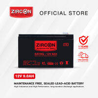 เเบตเตอรี่ ZIRCON ZC 12V 9Ah อายุการใช้งานนาน ของแท้ ส่งไว ประกัน 1 ปี  [OFFICIAL STORE]