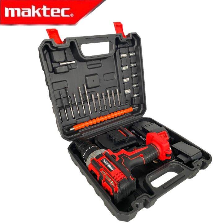 maktec-สว่านไร้สาย198v-3ระบบ-เจาะเหล็ก-เจาะคอนกรีต-ขันน็อตสกรู-เจาะกระแทกได้-aaa