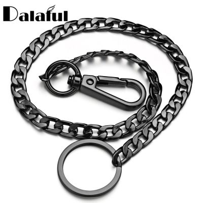 42CM Long Metal Keychain Wallet Belt Chain Rock Punk Trousers Hipster Pant Jean HipHop Jewelry Men 39;s Key Ring Chain K414