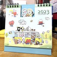 ปฏิทินตั้งโต๊ะพิมพ์สี่สีสุดน่ารักจากบีทีเอสวงไอดอลเกาหลี BTS BT21 Calendar 2023  Special Edition