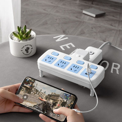 Multi-Functional Socket Independent Switch Wireless Converter Power Strip USB Small Night Lamp One-Turn Multi-Household Extension Plug
