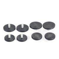 hotx【DT】 4 Pcs Leveling Feet Adjustable M8x18mm Screw Glide Base Diameter 40mm 50mm for Legs