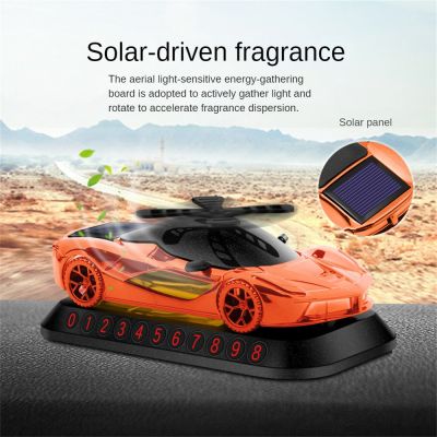 Motome น้ำหอมรถยนต์พลังงานแสงอาทิตย์1/3ชิ้นสัญลักษณ์จอดรถโมเดลรถยนต์ Hiasan Mobil กลิ่นติดทนนาน