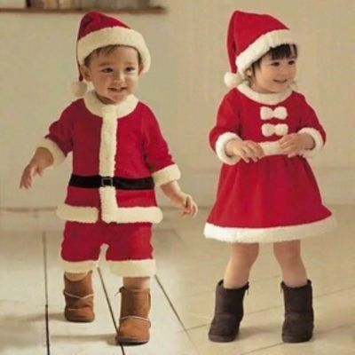 [Cos imitation] ใหม่ล่าสุดเด็กหนุ่มๆสาวๆคริสต์มาสซานตาคลอสชุดชุดชุดเครื่องแต่งกายสำหรับคริสต์มาสเด็กวัยหัดเดินเด็ก