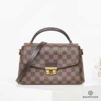 LOUIS VUITTON CROISETTE EBENE DAMIER CANVAS GHW MICROCHIP