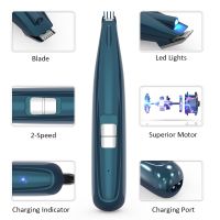 ที่ตัดผมมืออาชีพเท้าสุนัขสัตว์เลี้ยง5W อุปกรณ์แต่งขนสุนัขชาร์จ USB เสียงรบกวนต่ำอุปกรณ์ตัดผมไฟฟ้าอุปกรณ์ทำความสะอาดสัตว์เลี้ยง