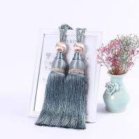 【cw】 2pcs Classic Fringe Curtain Tieback Hanging Tassel Belt Elegant House Decoration Curtains Holder Rope Bandage