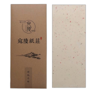 หัวจดหมายบาติกย้อนยุคจีน Xuan กระดาษบางพิเศษใยข้าวกระดาษตราประทับแปรงภาพวาดพู่กัน