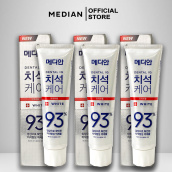Combo 3 hộp kem đánh răng Median Dental IQ 93% bán chạy số 1 Hàn Quốc làm