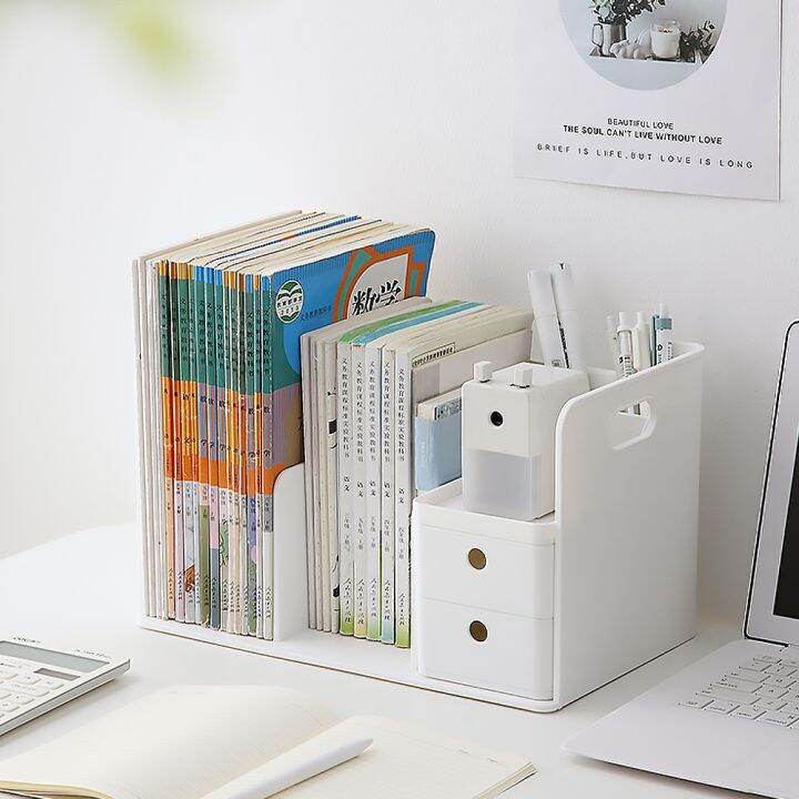 LOCAUPIN MultiPurpose Desktop Bookshelf Desk Organizer Shelf Bookcase