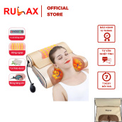 Gối massage hồng ngoại đa năng có thể kết hợp thảo dược RULAX RL-04, chất liệu da PU cao cấp - Bảo hành 1 năm