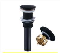 Basin Faucet Single Handle Black &amp; Gold Brass Waterfall Basin Mixer Tap Hot &amp; Cold Bathroom Faucets Sink Waterfall Faucet Drain