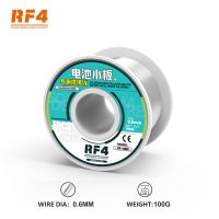 RF4 100G Lead Free Solder Wire Battery Nickel Slice Board 0.6mm Tin Electronic Components Precision Soldering Rework RF106D