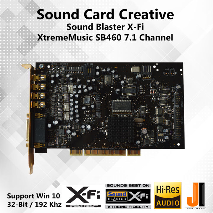 sound-card-creative-sound-blaster-x-fi-xtrememusic-sb0460-7-1-channel-pci-มือสอง
