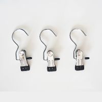 【cw】 3/5PCS Stainless Steel Curtain Clips with Hook for Curtain Photos Home Decoration Outdoor Party Wire Holder Drapery Hook ！