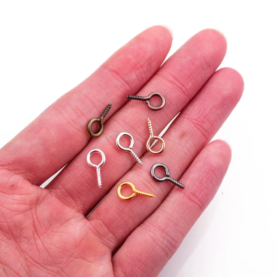 Lot Size Screw Eye Pins Eye pins Hooks Eyelets Threaded Tiny Mini