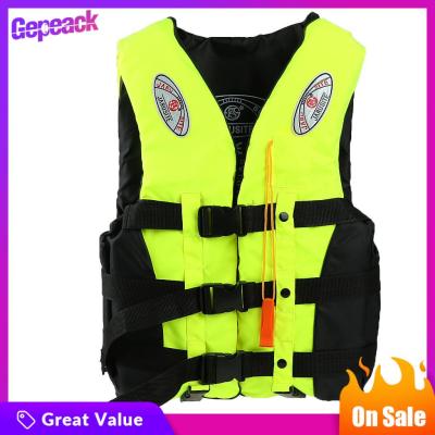 Gepeack เสื้อชูชีพ PFD แล่นเรือใบสำหรับเด็กผู้ใหญ่เสื้อชูชีพ + นกหวีดฉุกเฉิน