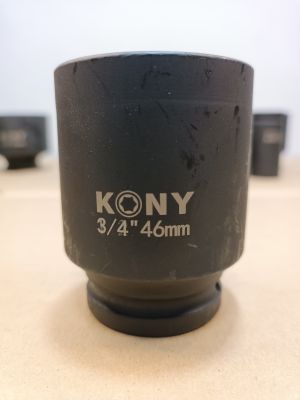 KONY ลูกบล็อกลม​  ลูกบล็อกยาว 3/4"(6หุน)  เบอร์  46  มม.  รุ่นงานหนัก (IMPACT SOCKET)