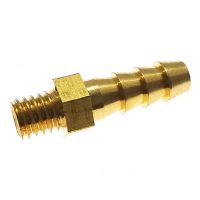 Mini Pagoda Pipe Fittings Male thread M5 M6 M8 Brass 4 5 6 8 mm Barb Hose Leather Tube Trachea Connector